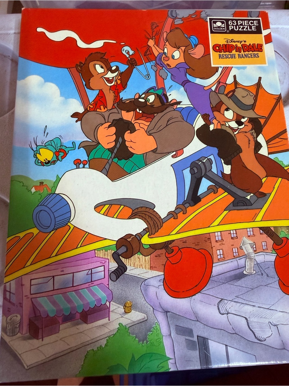 Vintage 1990 Golden Disney Chip n Dale Rescue Rangers Puzzle 63 pieces chipmunks